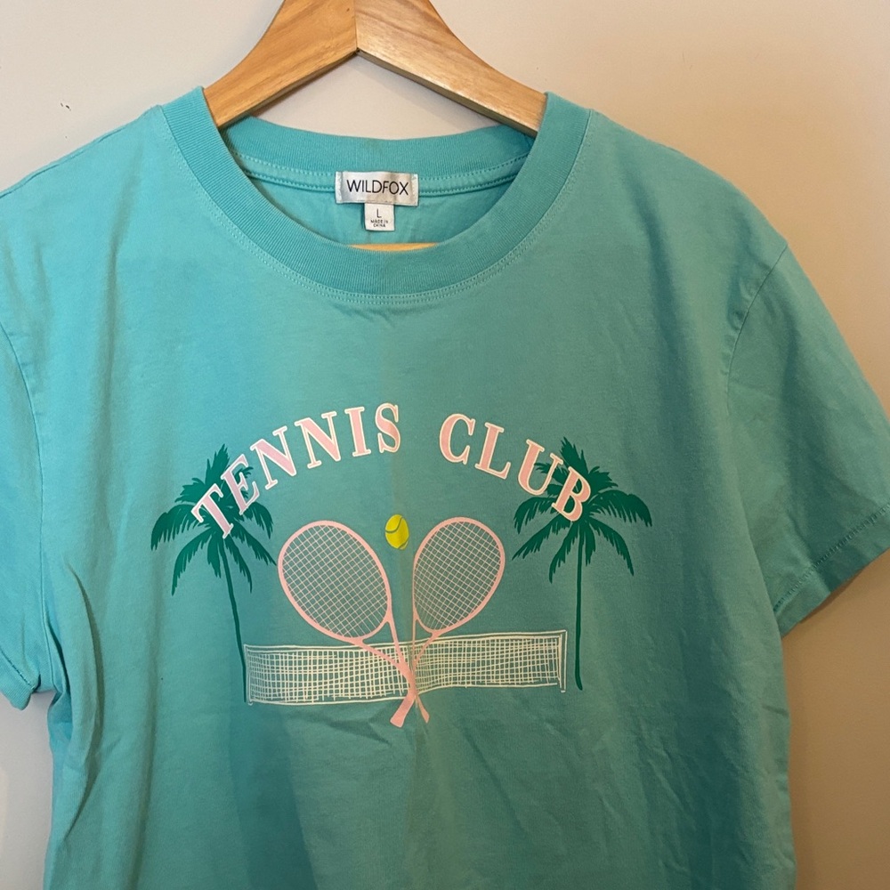 Wildfox Teal Tennis Club Tee